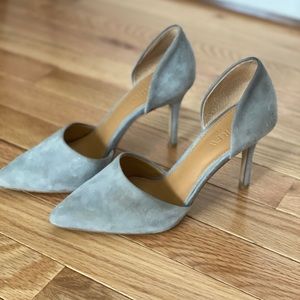 Jcrew faux suede pumps